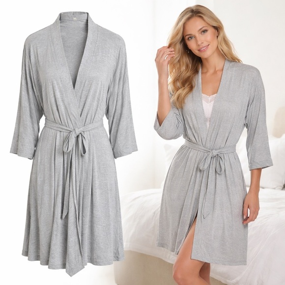Soma Other - Soma | Gray Soft Knit Wrap Robe | Lightweight Lounge | L/XL